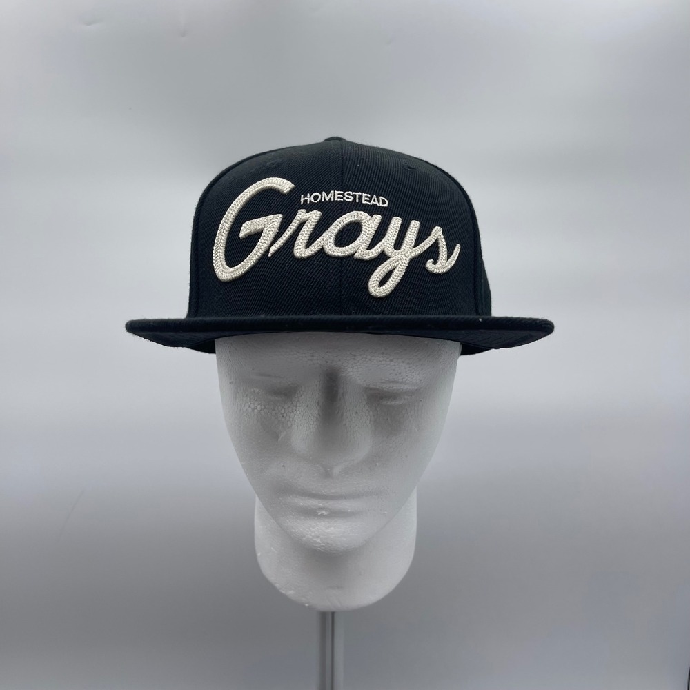 Rings & Crwns Homestead Grays Negro Leagues Baseball Cap OSFM Black Snapback Hat